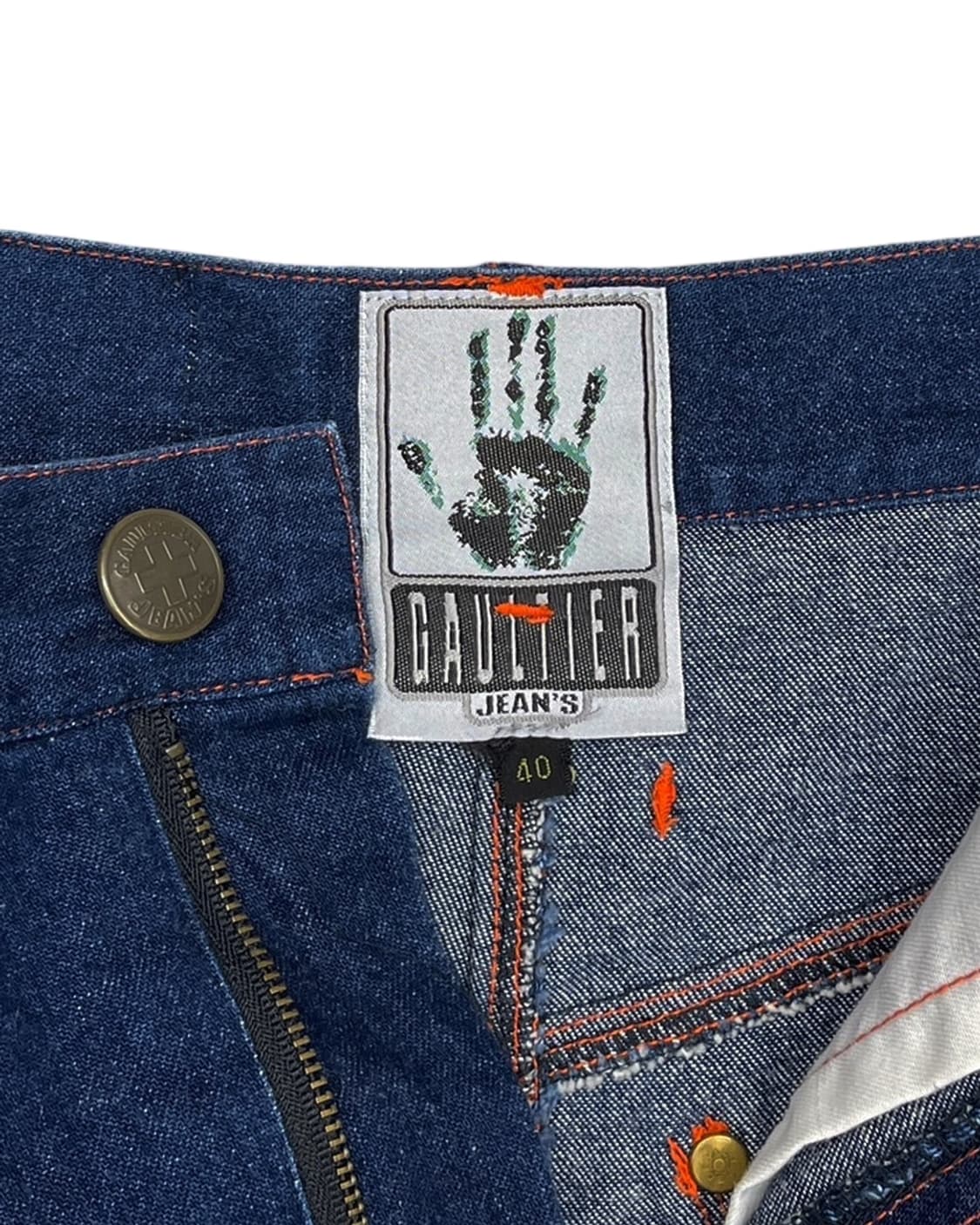 장 폴 고티에 Jean’s 90s 스트라이프 패널 데님 스커트 상품이미지9
