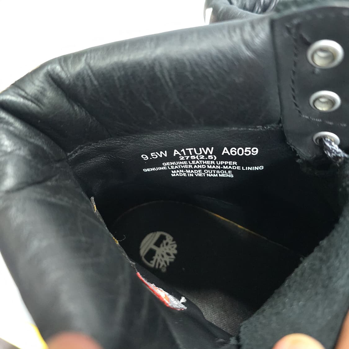 팀버랜드(Timberland) 6인치 워커 부츠 블랙 275 상품이미지8