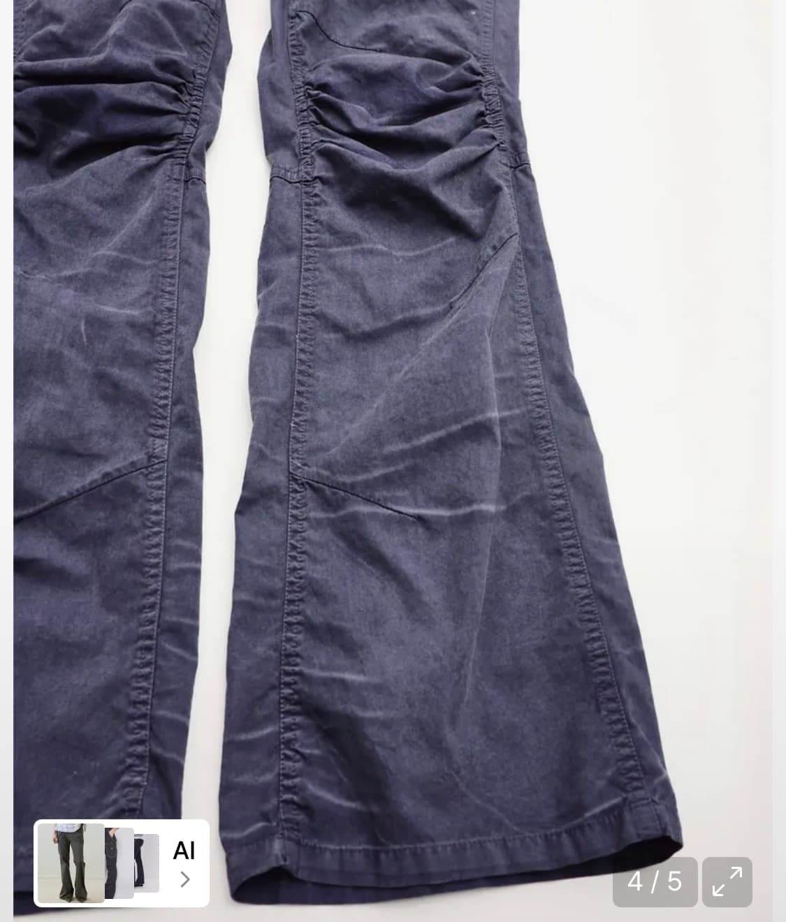 어드벤처 다이드 부츠컷 팬츠 (퍼플 차콜) 상품이미지4