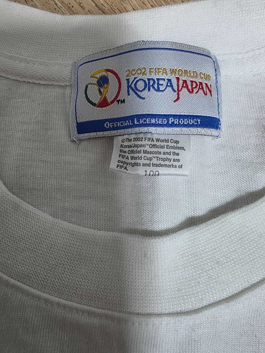2002 한일 월드컵 공식 굿즈 반팔티 100 상품이미지2