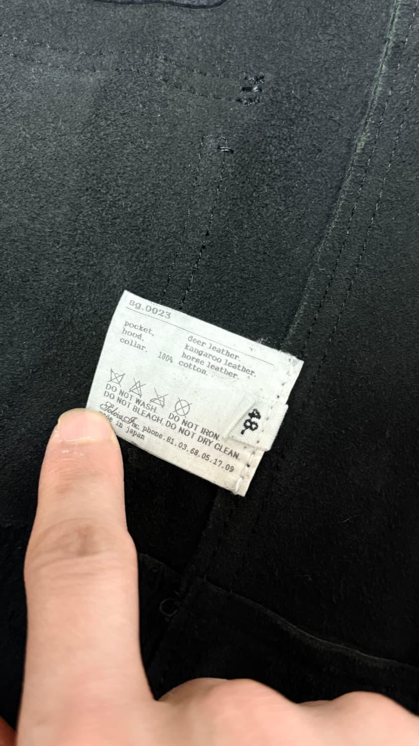 솔로이스트 러프아웃 디어스킨 레더자켓 48 상품이미지8