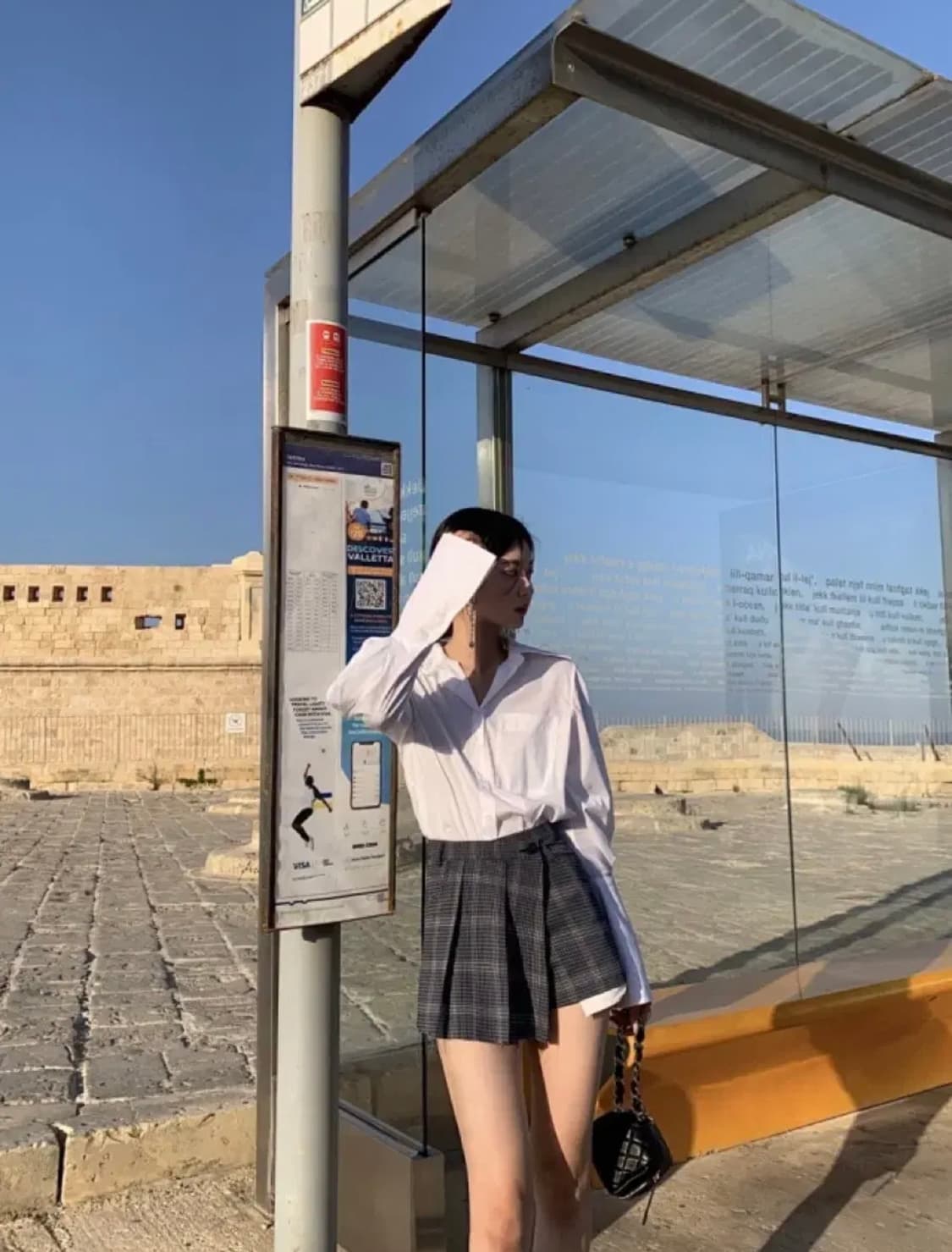서쿠키 체크 플리츠 팬츠 상품이미지5