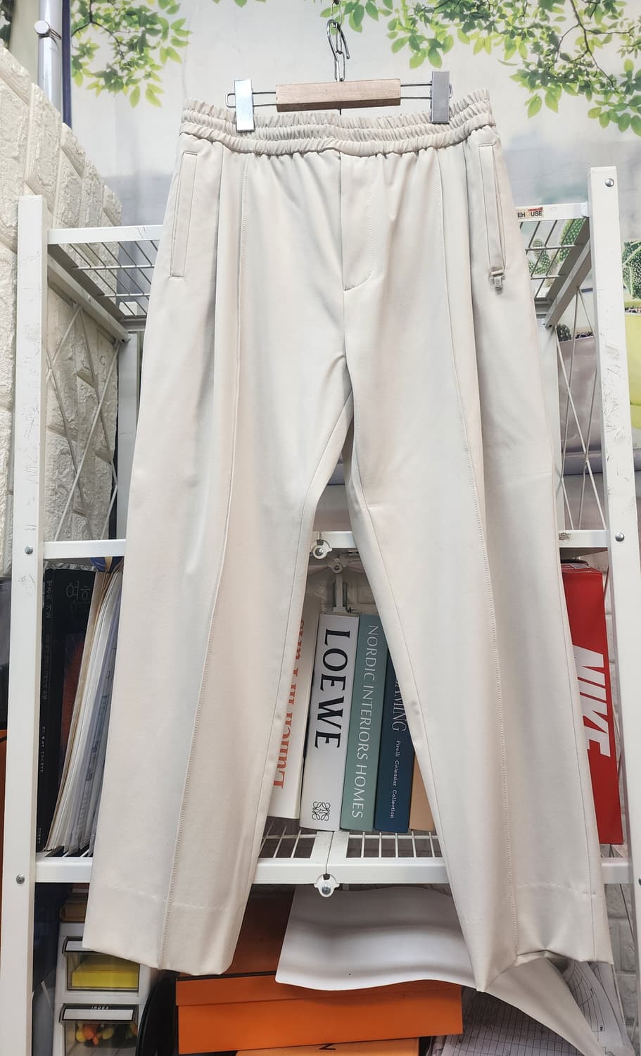 시스템옴므 밴딩팬츠 32 테이퍼드 핏 슬랙스 남성바지 MM40 상품이미지1