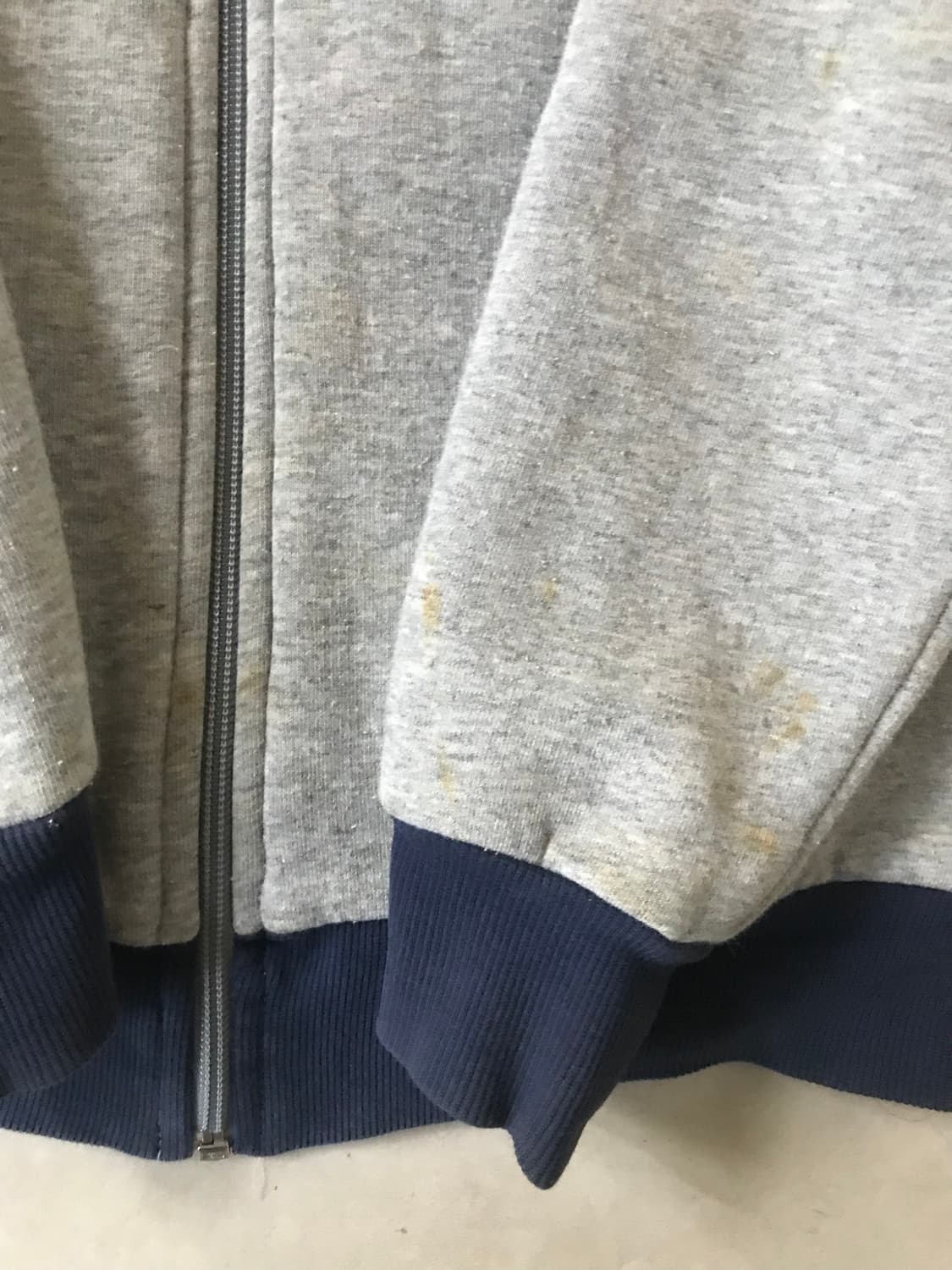 아디다스 그레이 네이비 코튼 파이어버드 집업 상품이미지5