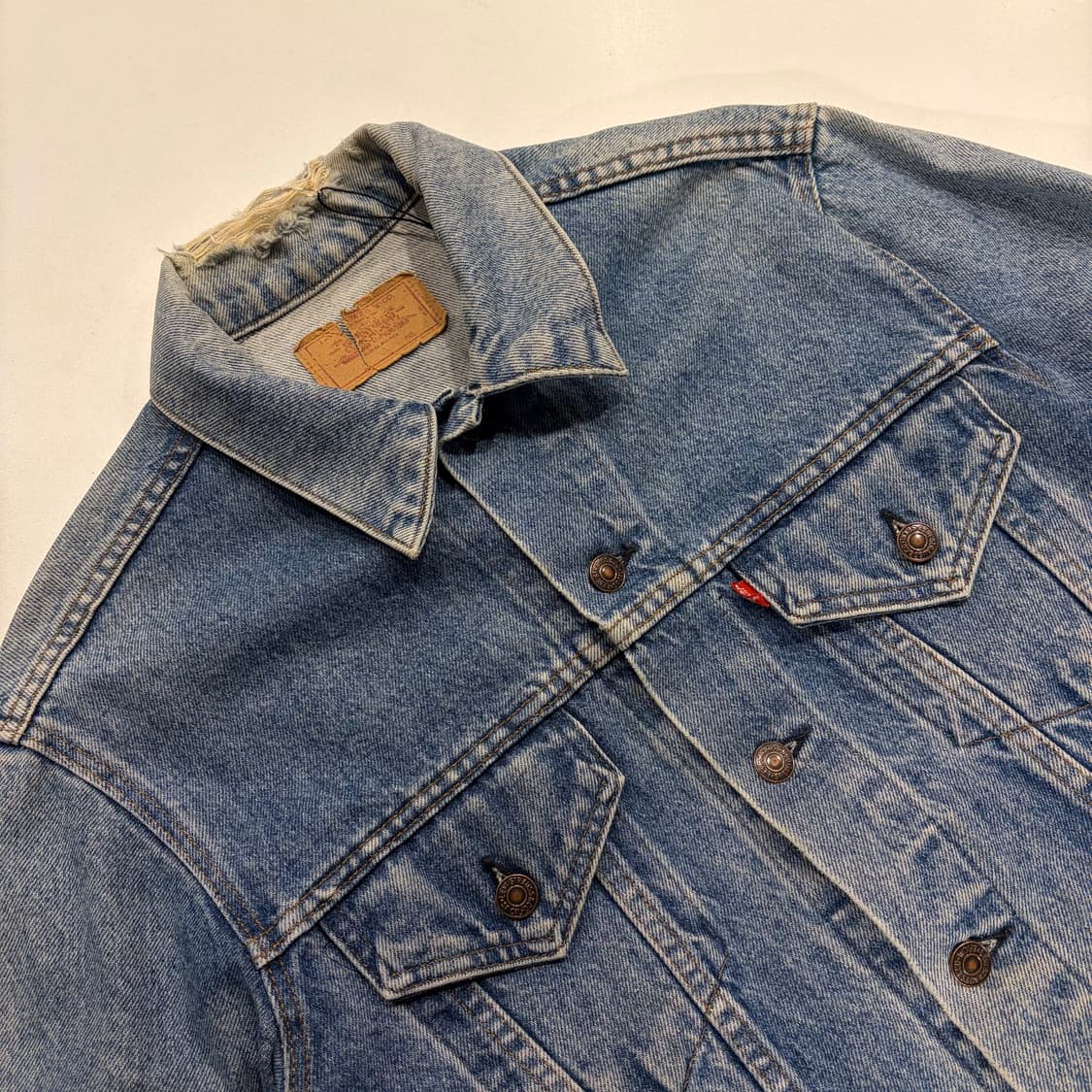90s 리바이스 빈티지 데님 트러커 자켓 청자켓 B453 상품이미지3