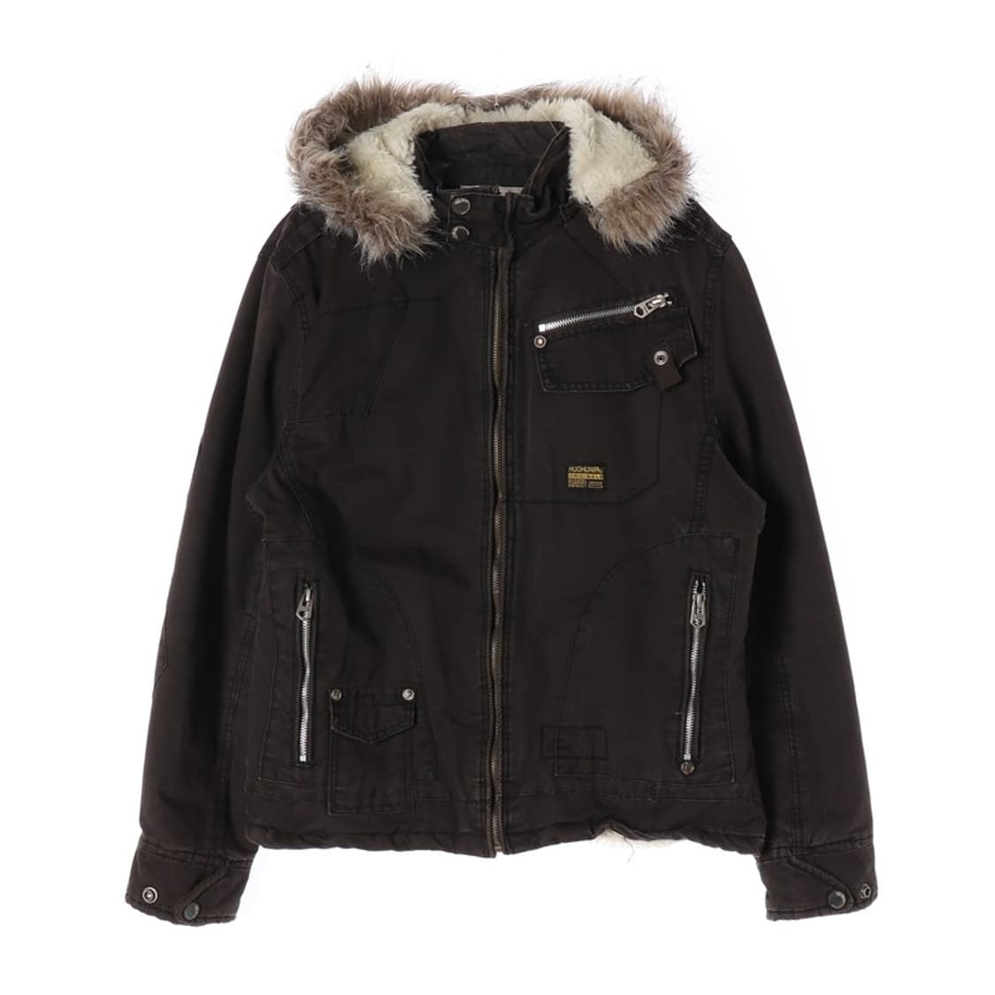 AFRICAN EAGLE 다크브라운 양털 후드 자켓 M 상품이미지1