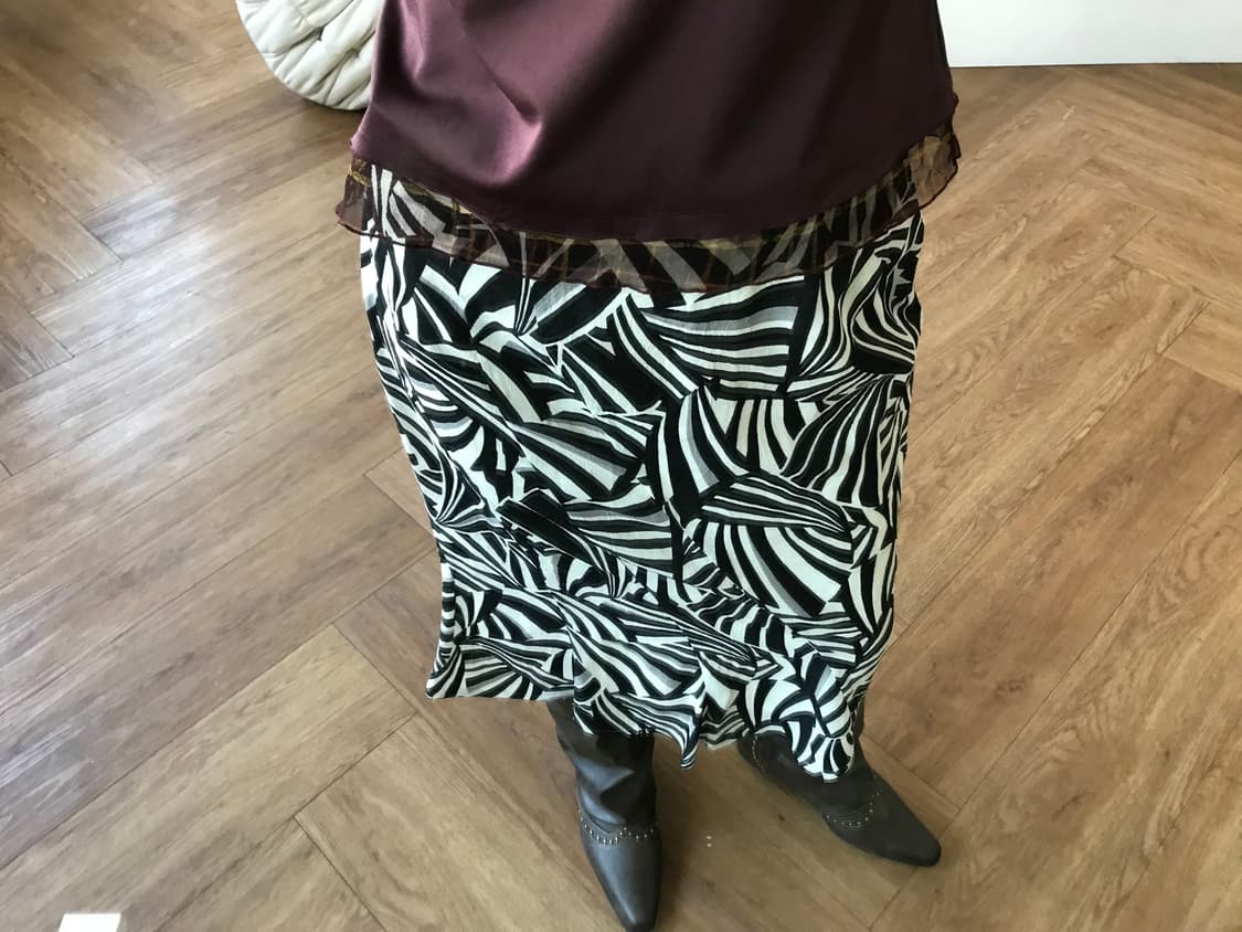 vintage pattern skirt 상품이미지4