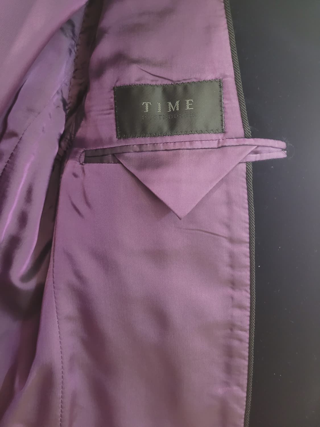 타임옴므 다크네이비 벨벳 남성 자켓 100~105사이즈 상품이미지9