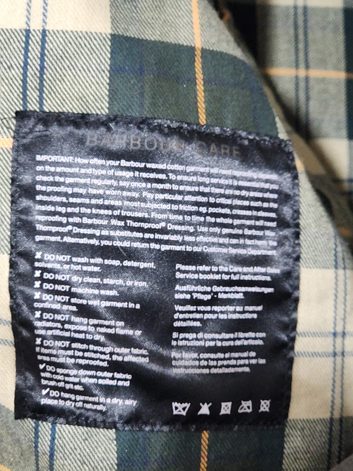 (M) 바버 뷰포트 왁스자켓 올리브그린 왁싱점퍼  상품이미지5