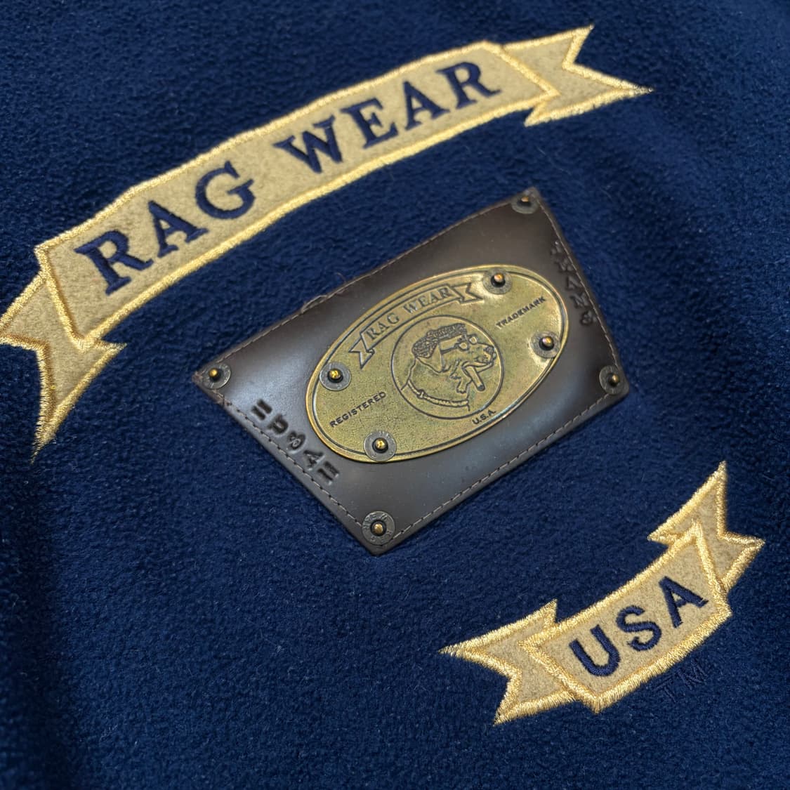 90s RAG WEAR usa 빈티지 반집업 플리스 풀오버  상품이미지2