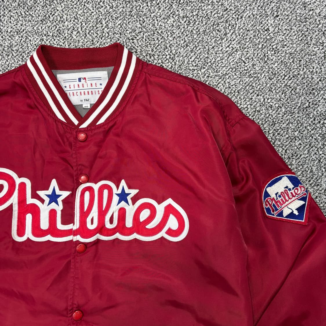 제뉴인 MLB 필라델피아 필리스 바시티 자켓 (100) 상품이미지3