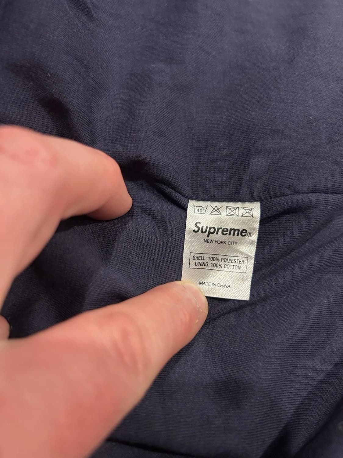 13SS 슈프림 슈민스 코치 자켓 네이비 상품이미지6