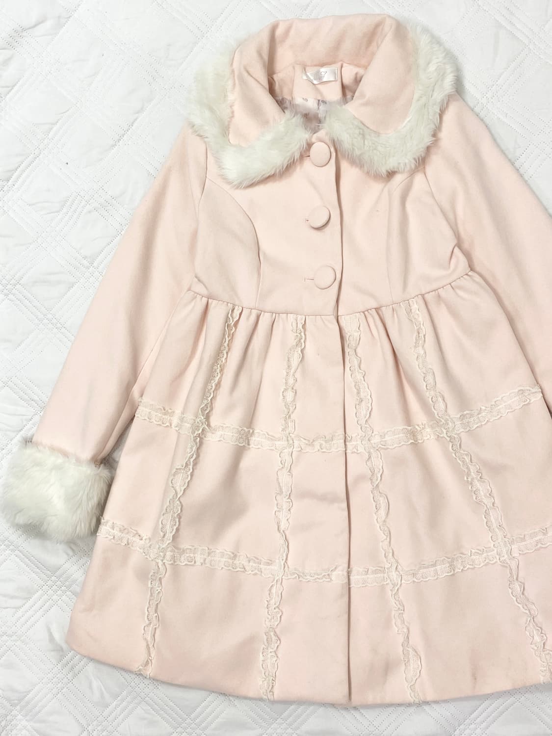 ꒰ঌ 디어리 히메갸루 핑크 로걀 코트 ໒꒱ 상품이미지2