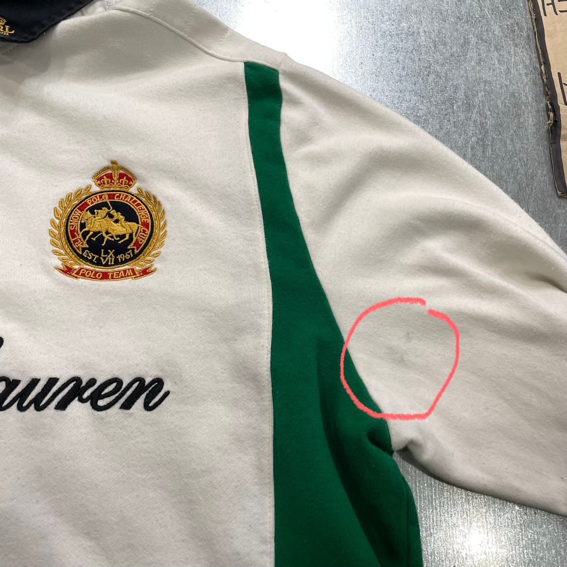 (2XL) POLO 폴로 랄프로렌 카라 럭비티 커스텀핏 상품이미지7