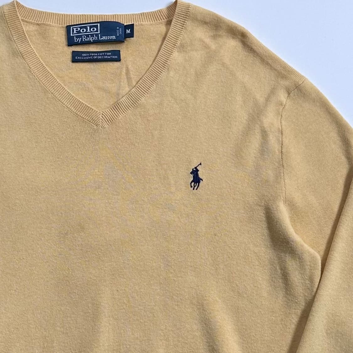 폴로 랄프로렌 옐로우 코튼 니트 상품이미지4