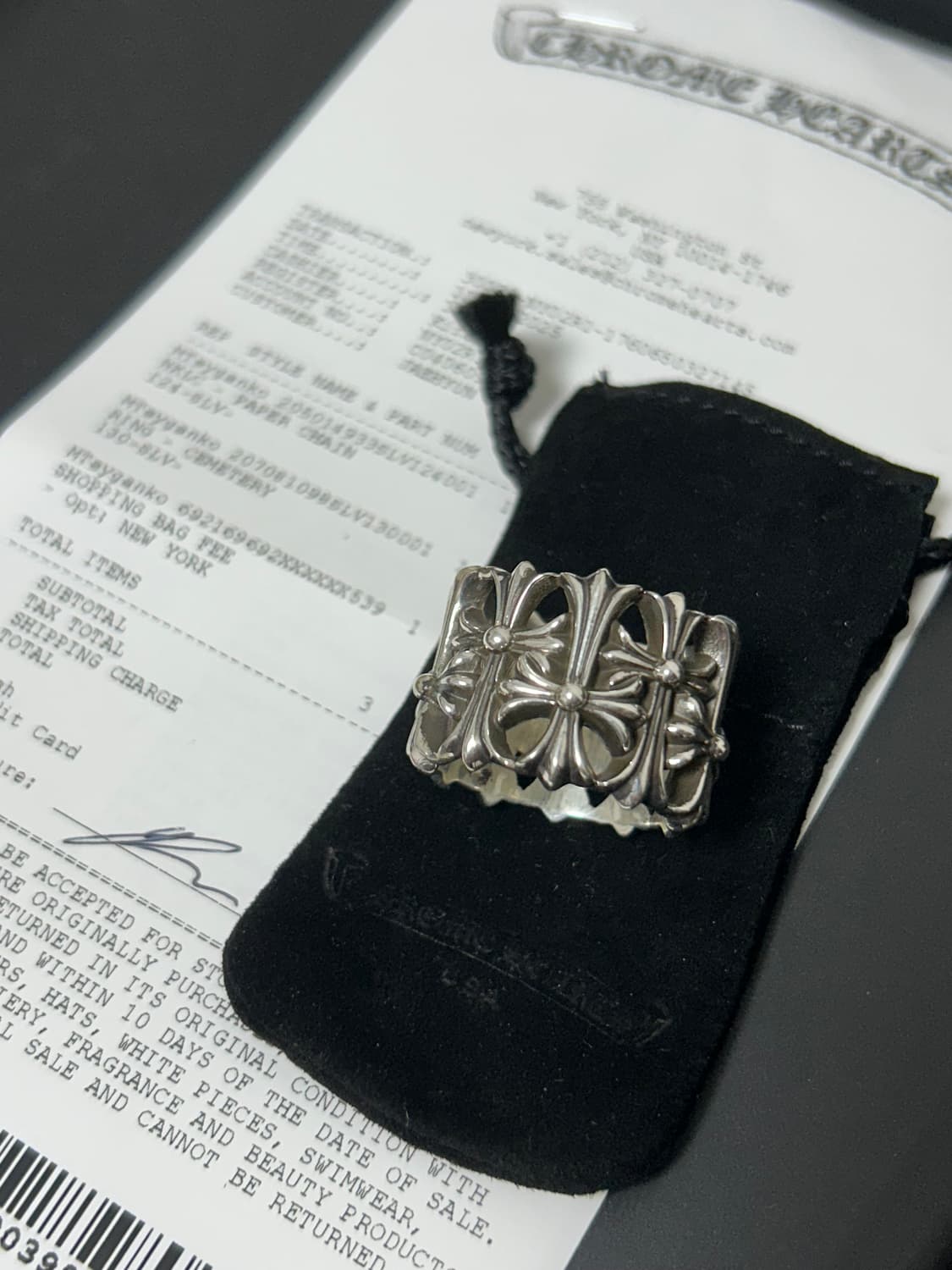 [새제품] 크롬하츠 세메터리링 us13 상품이미지1