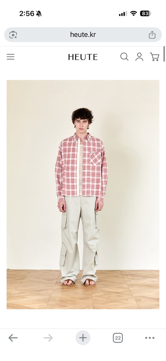Heute 체크셔츠 상품이미지1