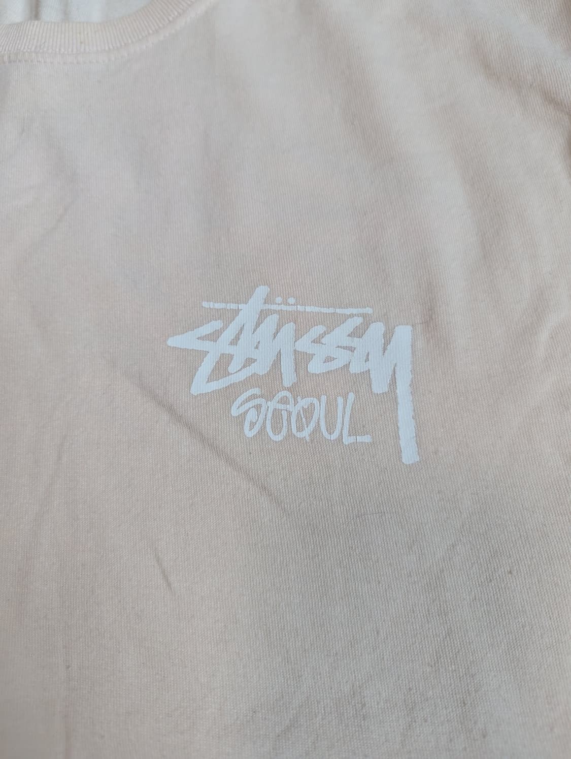 STUSSY 스투시 반팔티 핑크 M 상품이미지6