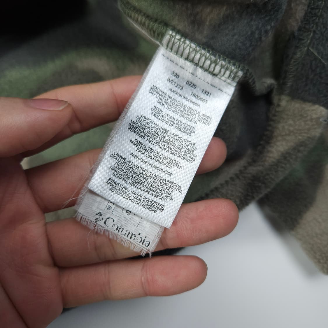 콜롬비아 카모 후리스  상품이미지6