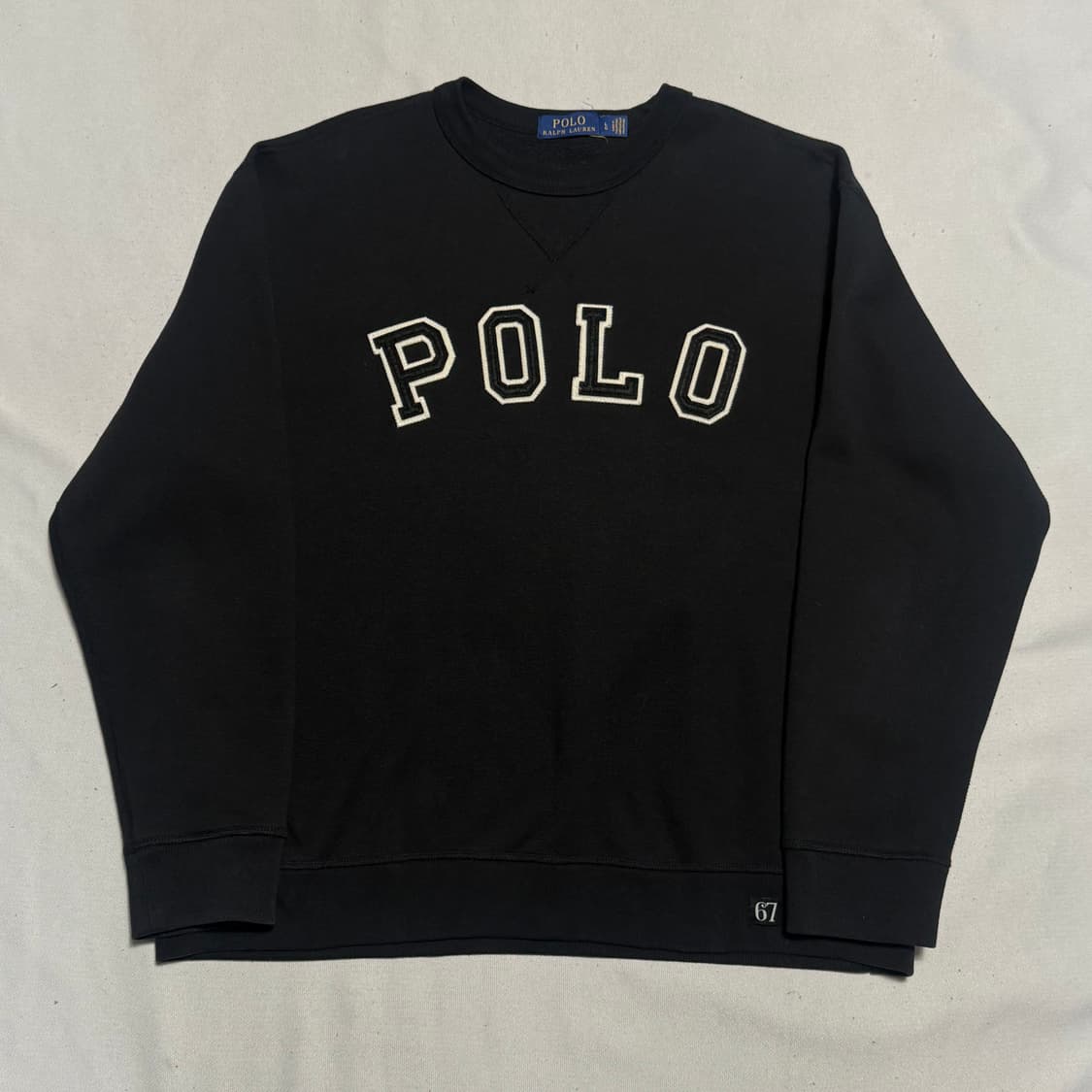 L 폴로랄프로렌 빅로고 블랙 맨투맨  상품이미지2