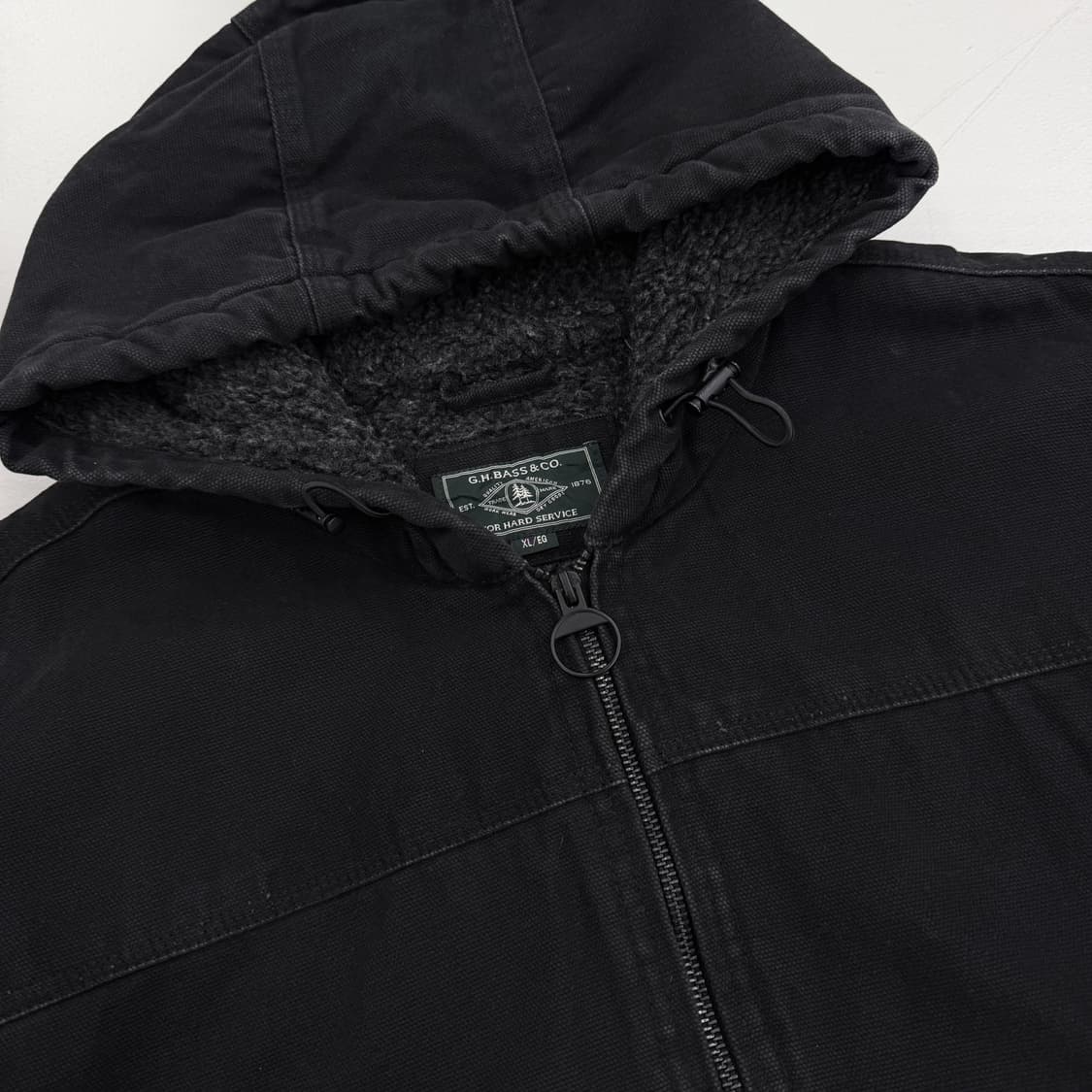 칼하트맛 빈티지 덕액티브 후드 워크자켓 블랙 상품이미지4