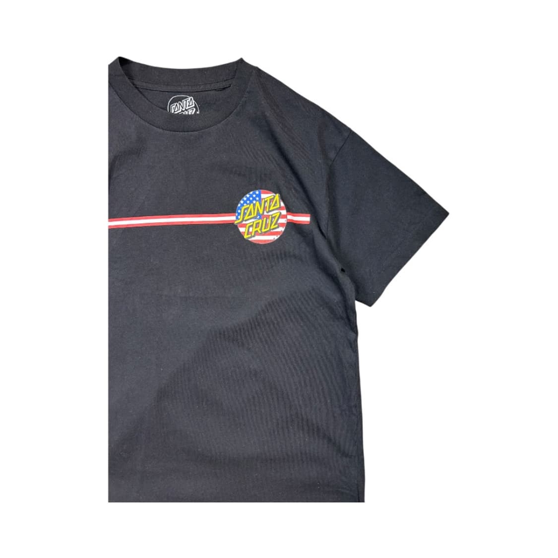 (M) 산타크루즈 블랙 백프린트 로고 반팔 티셔츠 T-095 상품이미지4