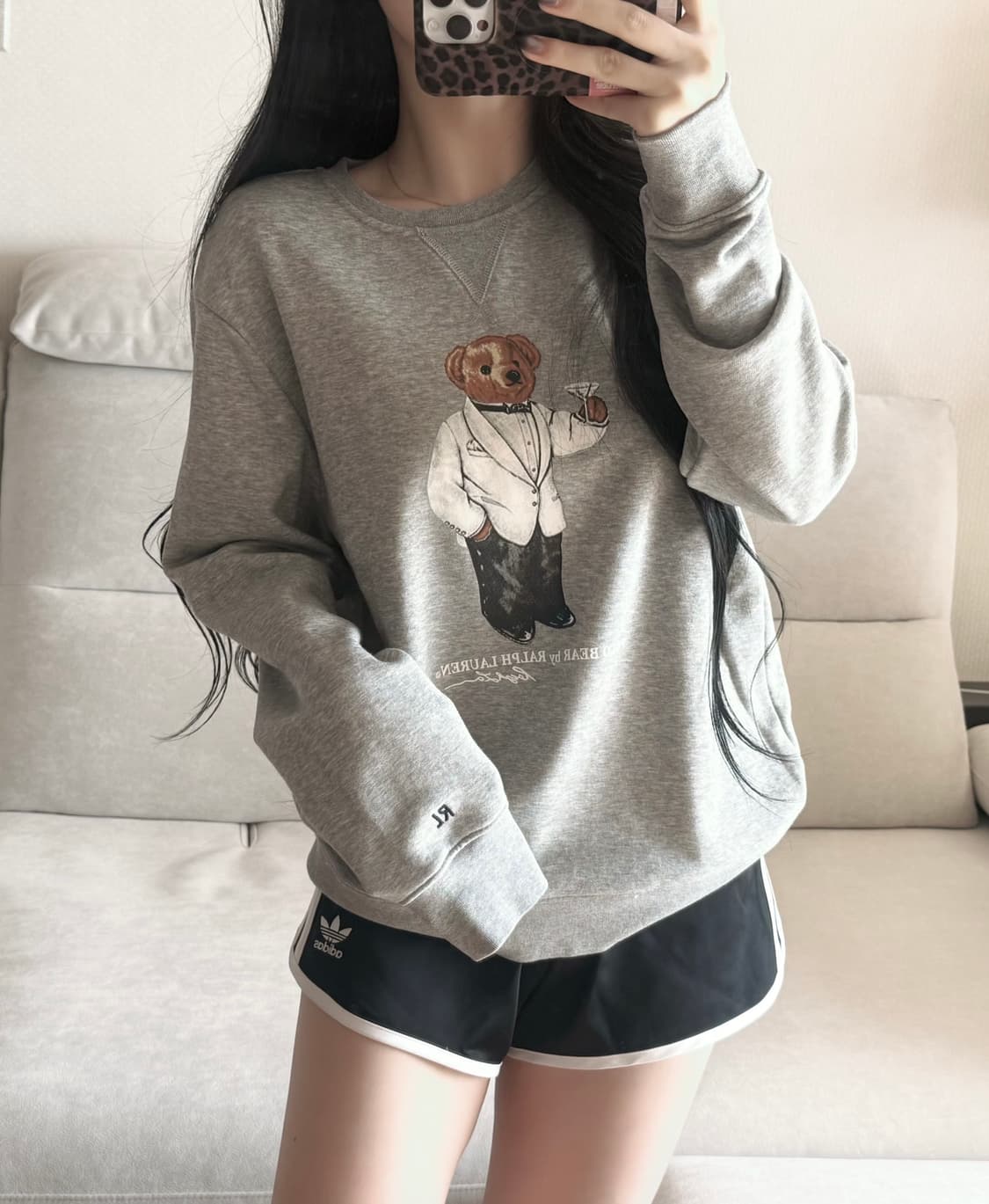 폴로 랄프로렌 테디베어 그레이 맨투맨 상품이미지1