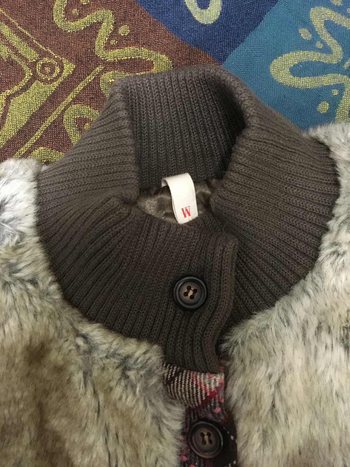 vintage ash brown fur jacket 상품이미지4