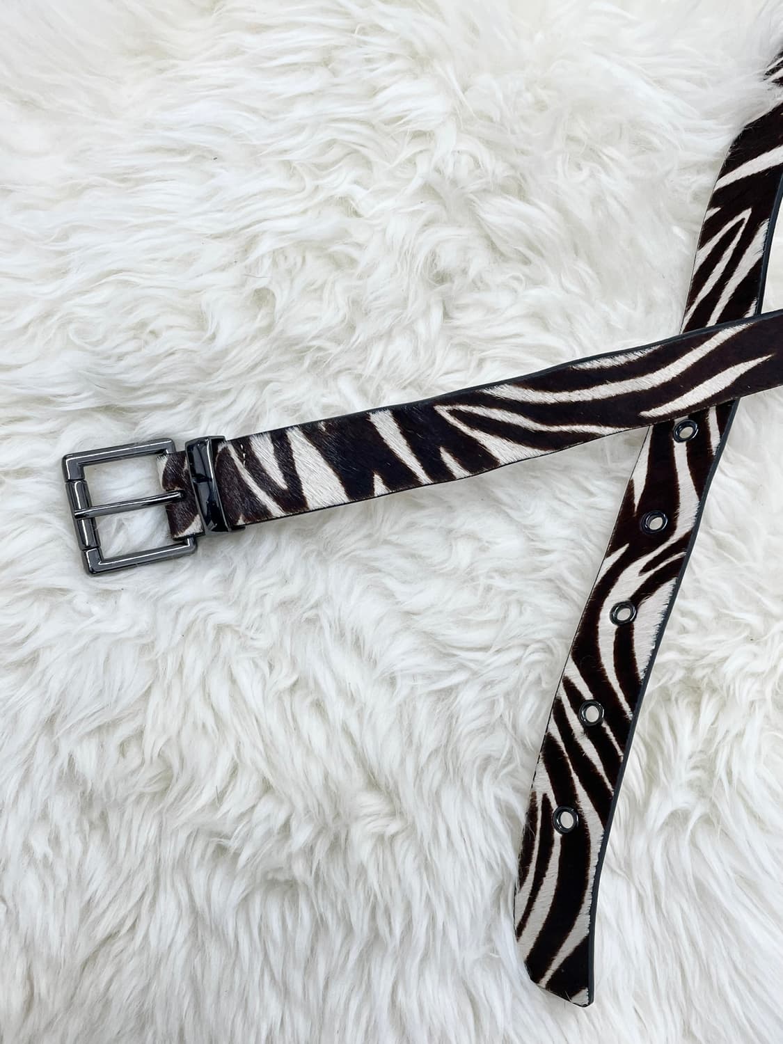 웨스턴 송치 지브라 버클 벨트 상품이미지6