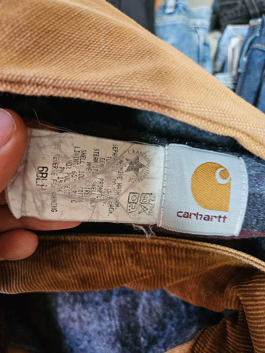 8~90s 칼하트 블랭킷 초어자켓 모자포함 빅사이즈 상품이미지5