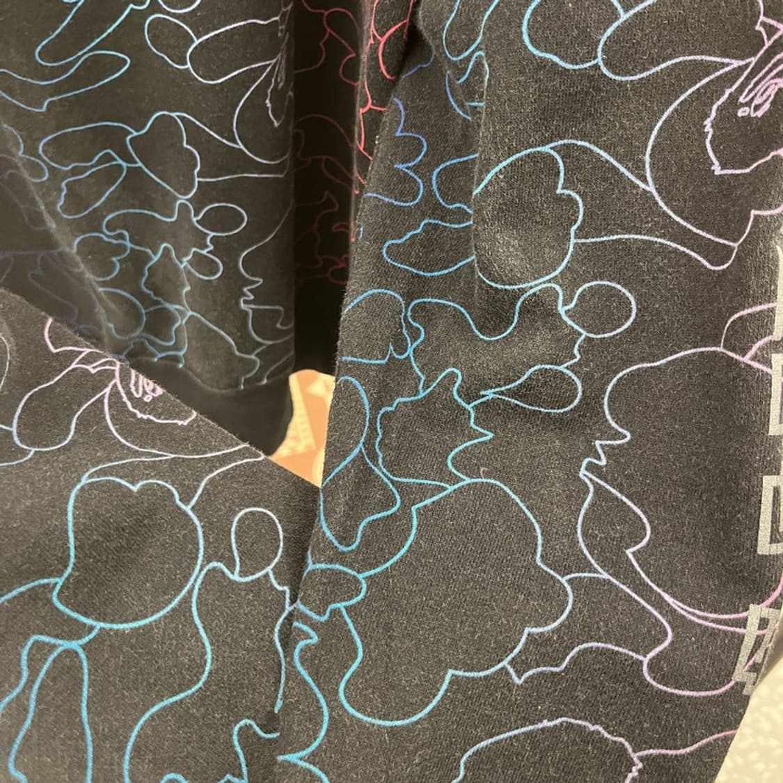 베이프 AAPE 스트릿 펑크 사이드지퍼 레인보우 맨투맨 XL C09867 상품이미지7