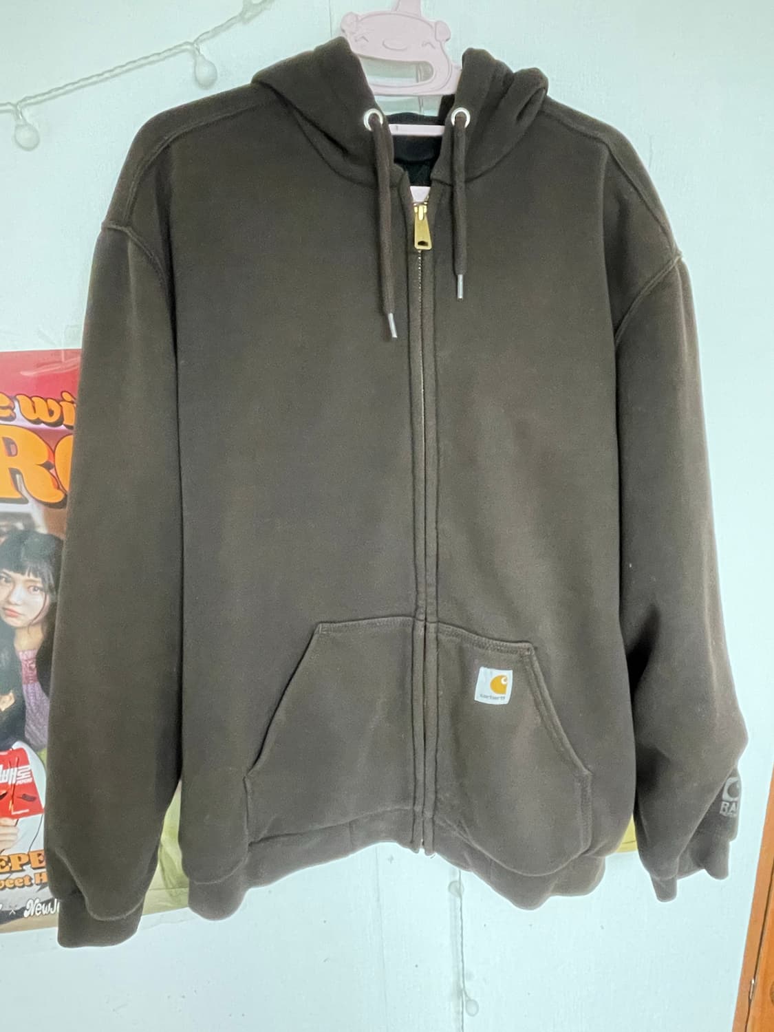 칼하트 래인 디펜더 후드집업 다크브라운 상품이미지1