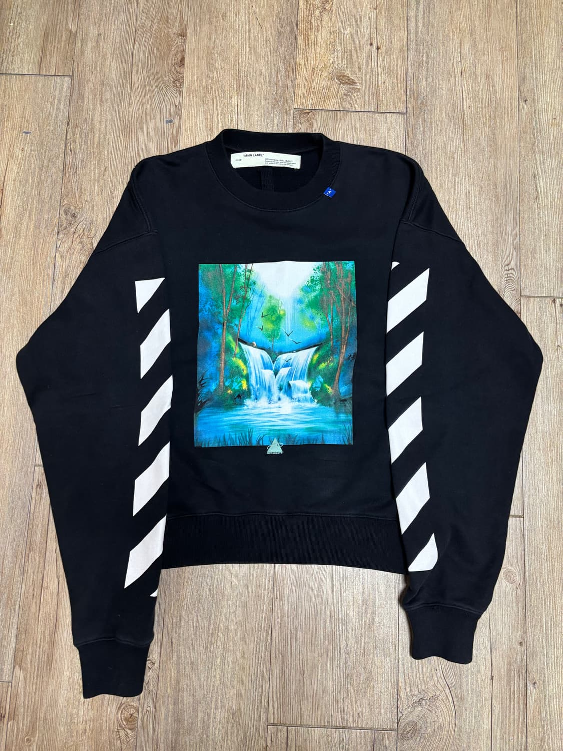 오프화이트 워터폴 애로우 맨투맨 M 상품이미지2