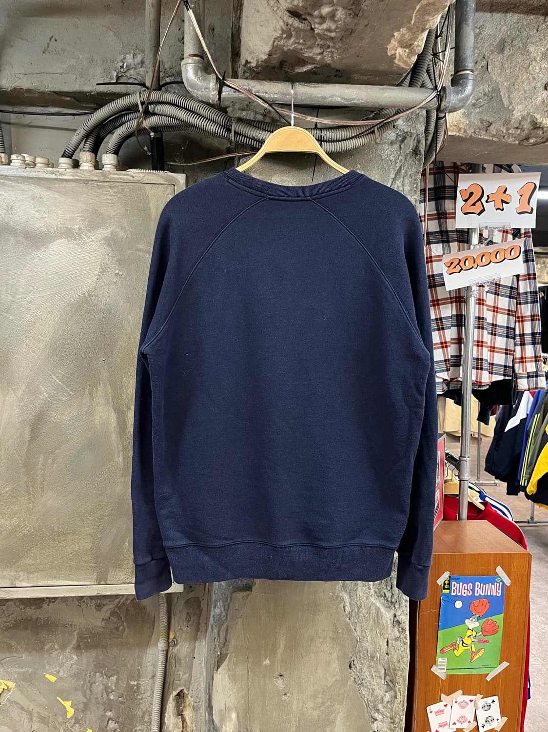 메종키츠네 맨투맨 네이비 M #csz3441 상품이미지2