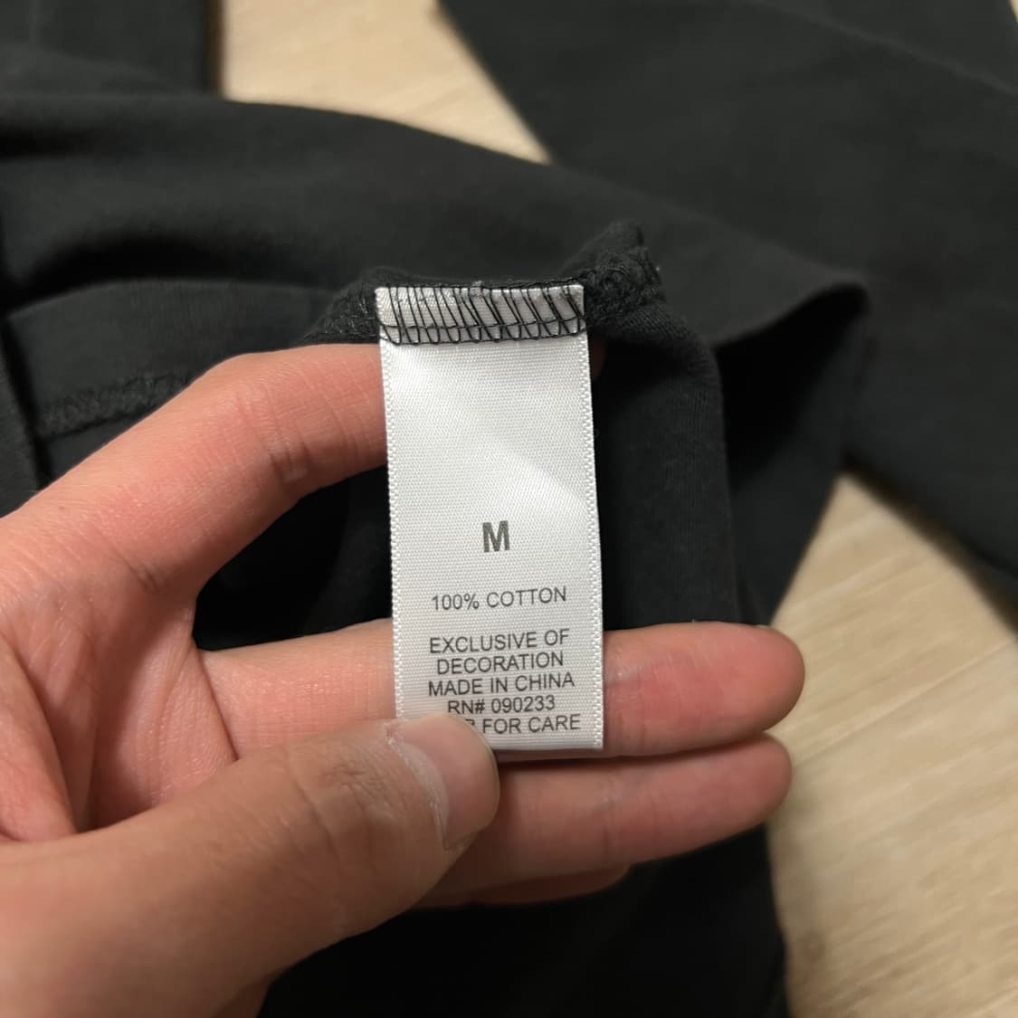 피어오브갓 에센셜 백플라워 프린팅 롱슬리브 티셔츠 [블랙] M/95 상품이미지7