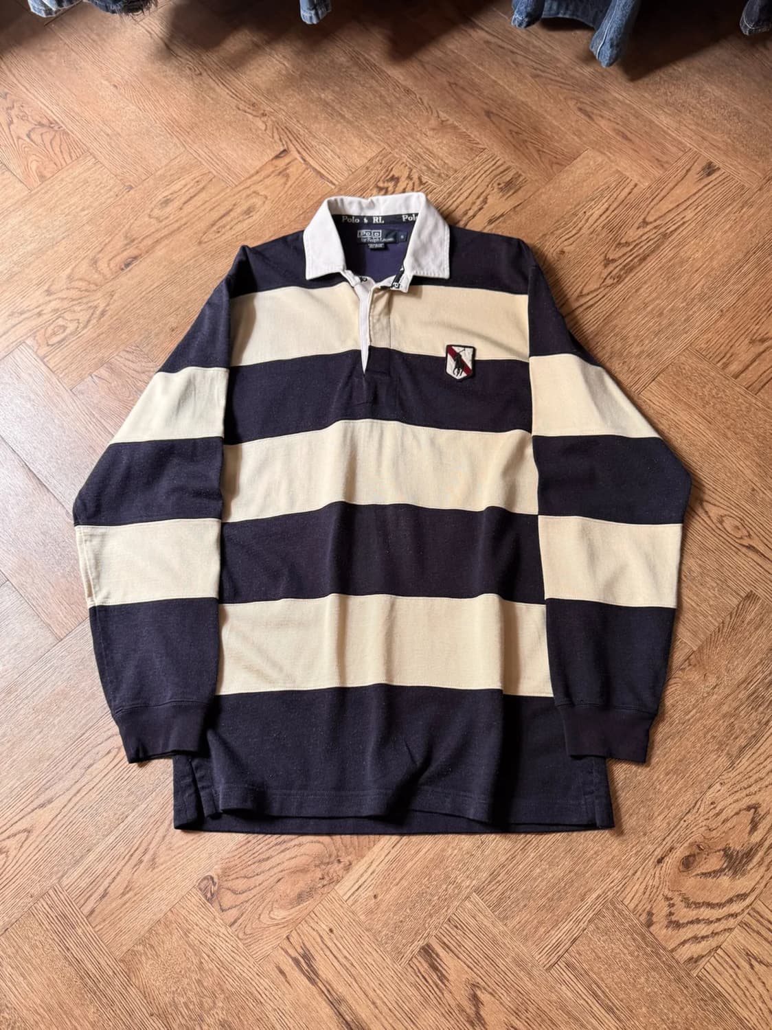 [S]폴로 랄프로렌 코튼 레이온 럭비 티셔츠 상품이미지1