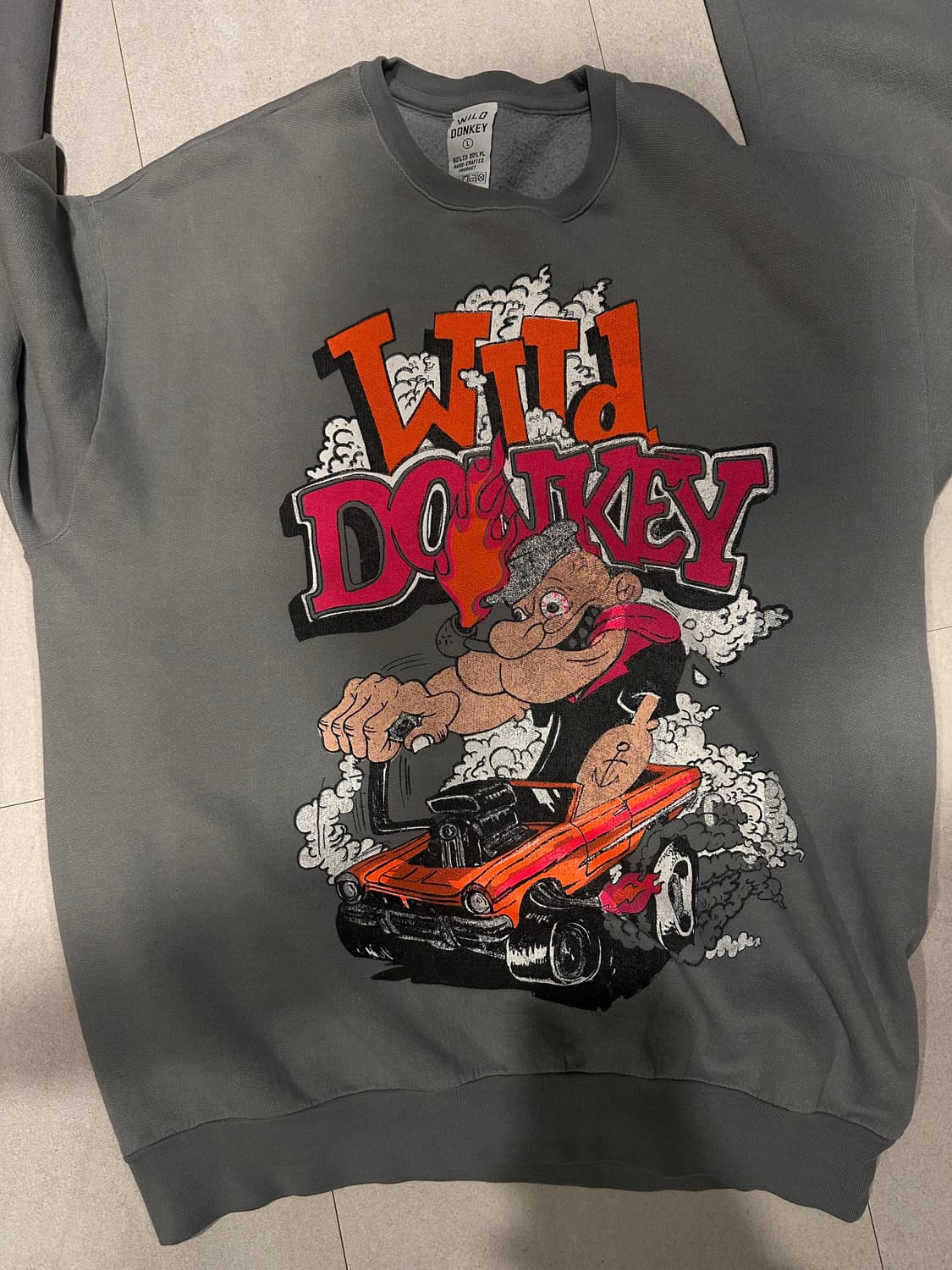 와일드동키 맨투맨 L 상품이미지3