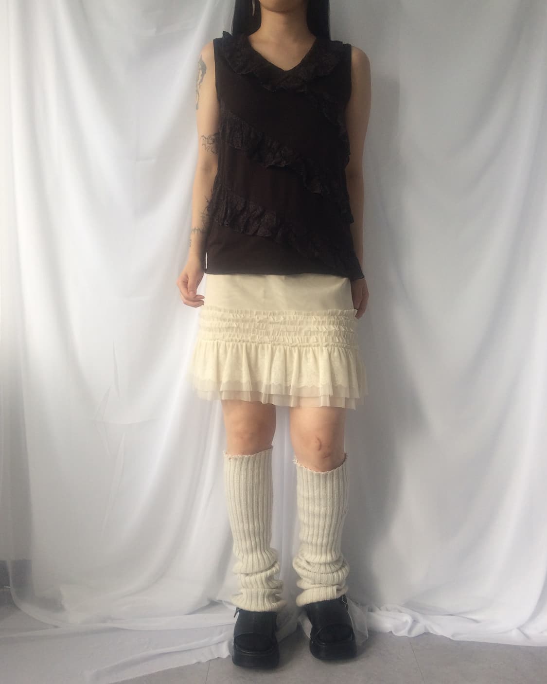 Lace point sleeveless 상품이미지5