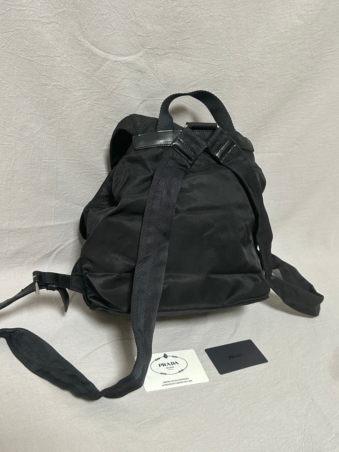 프라다 투포켓 나일론 백팩 스몰 (컨디션굿)  상품이미지6