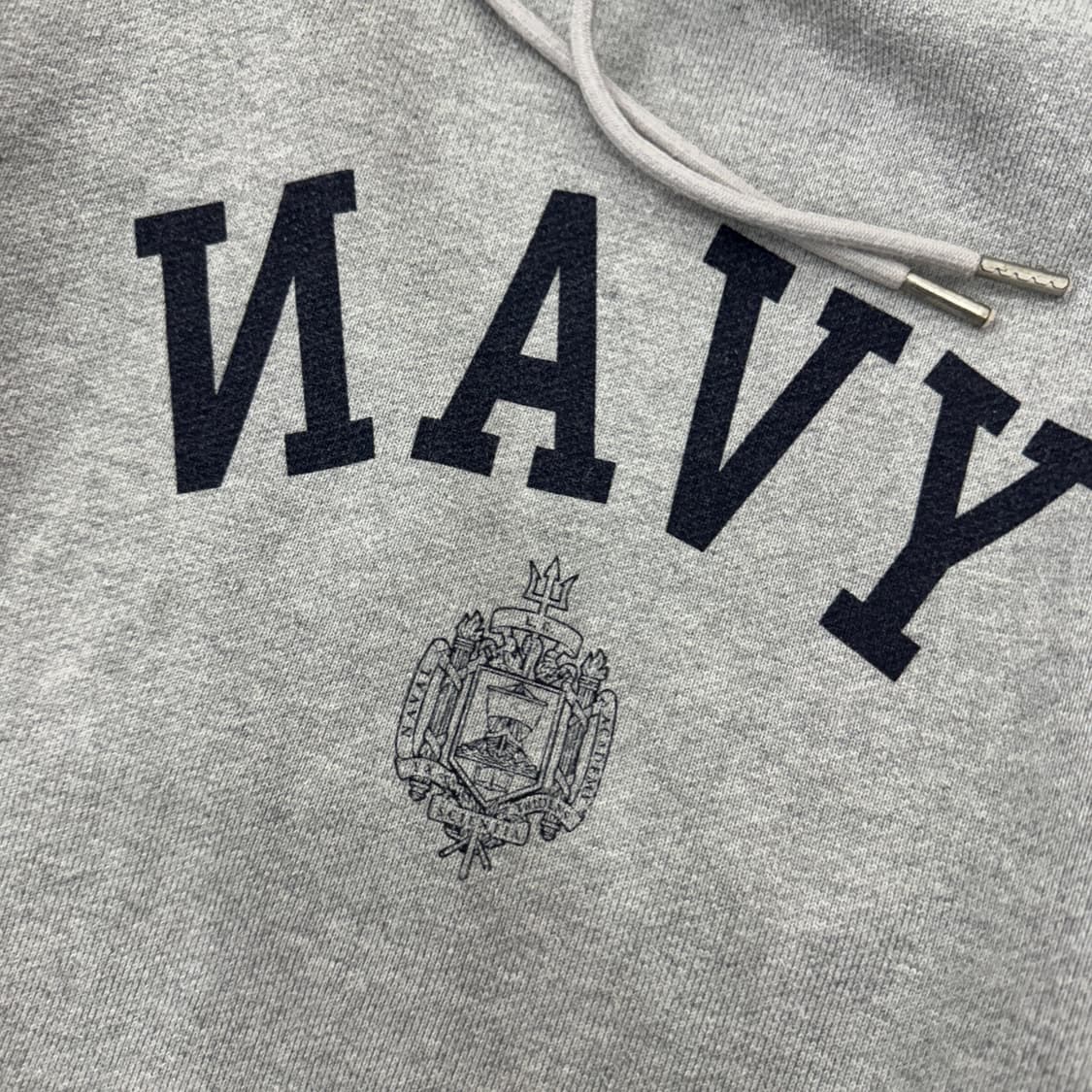 L 에스피오나지 NAVY 로고 해비스웻 후드 티셔츠  상품이미지3