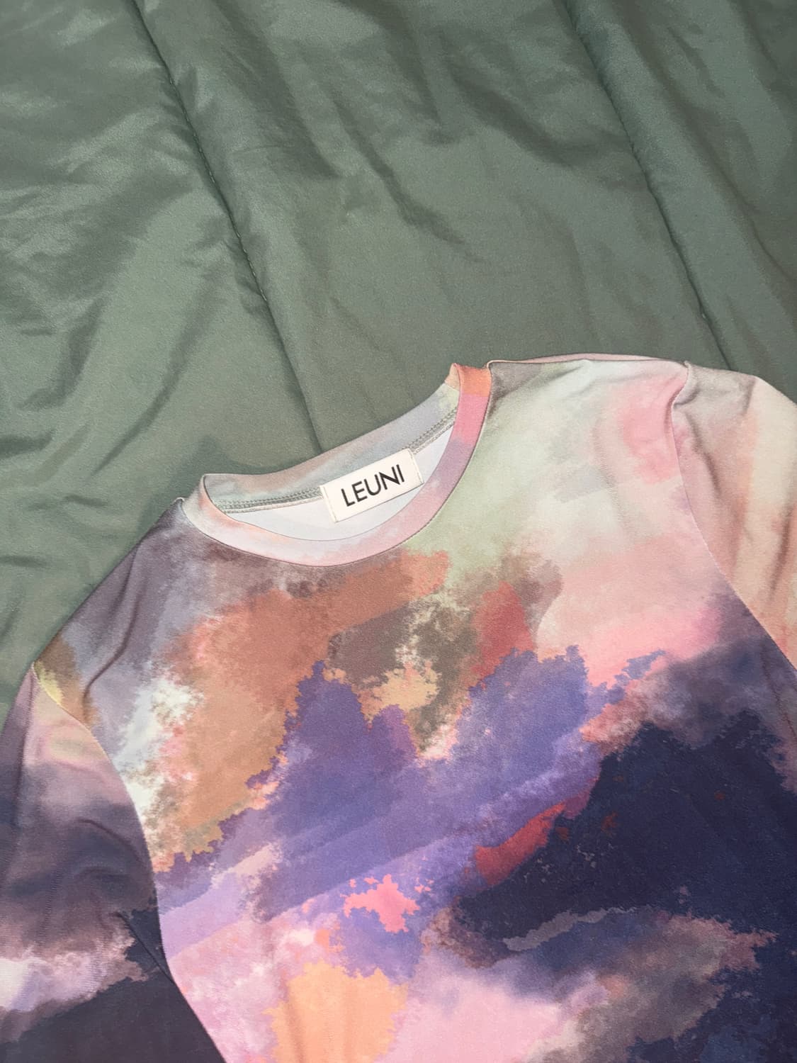 LEUNI 프린팅 롱슬리브 티셔츠 상품이미지2