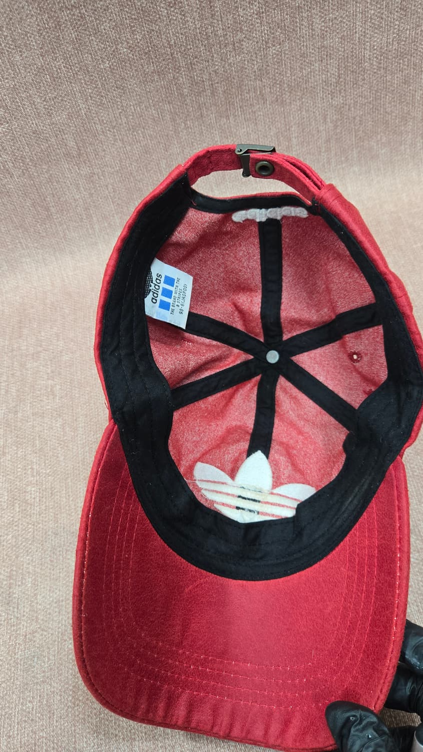 아디다스  스웨이드 레드 와인 빈티지  볼캡 상품이미지4