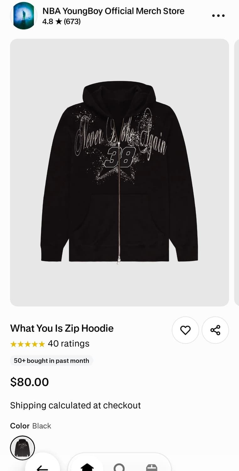 구매) 영보이 What You Is 후드집업 구매합니다 상품이미지1