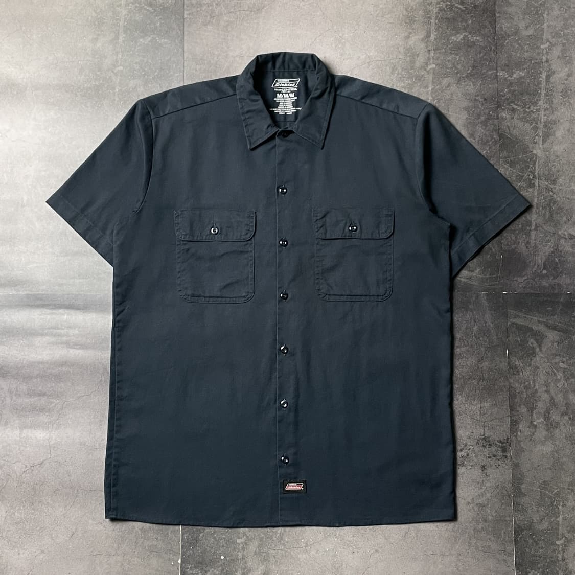 DICKIES 디키즈 네이비 플랩포켓 반팔 워크셔츠 A01137 상품이미지1