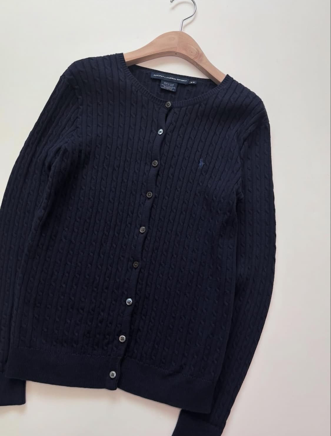 RalphLauren 랄프로렌 네이비 케이블 니트가디건 상품이미지5
