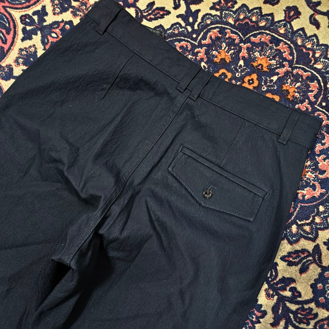 코스(COS) 베이직 다크 네이비 코팅 팬츠 eur 36 size 상품이미지3