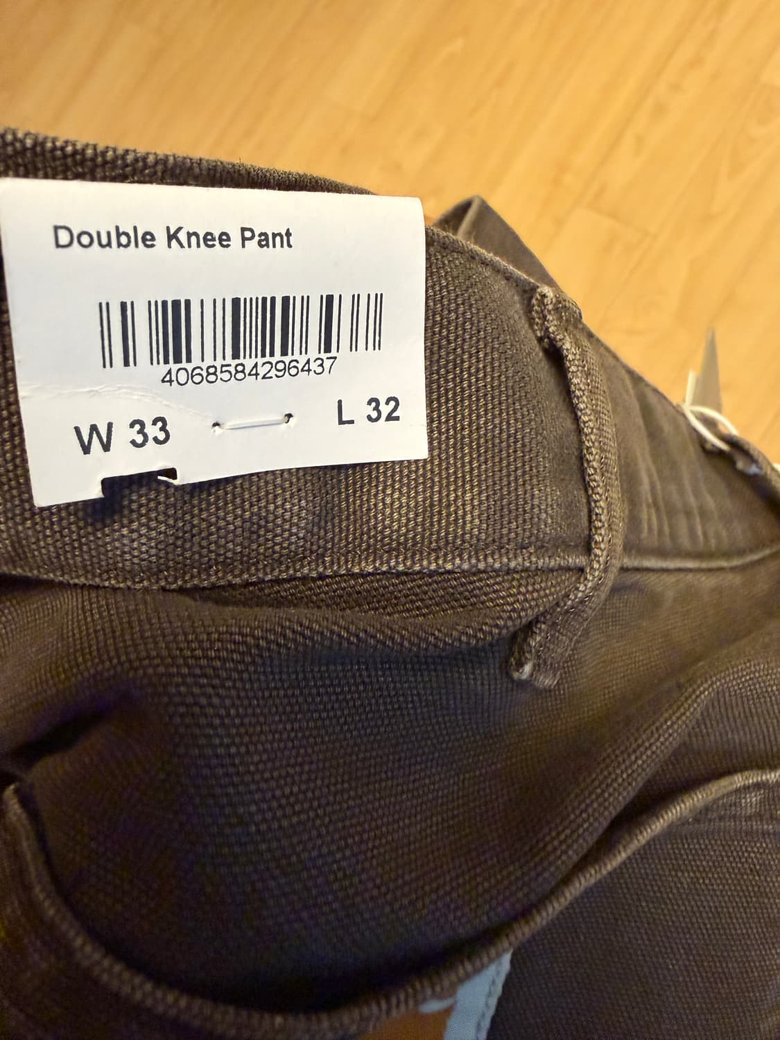 칼하트 더블니 브라운 33x32 상품이미지5