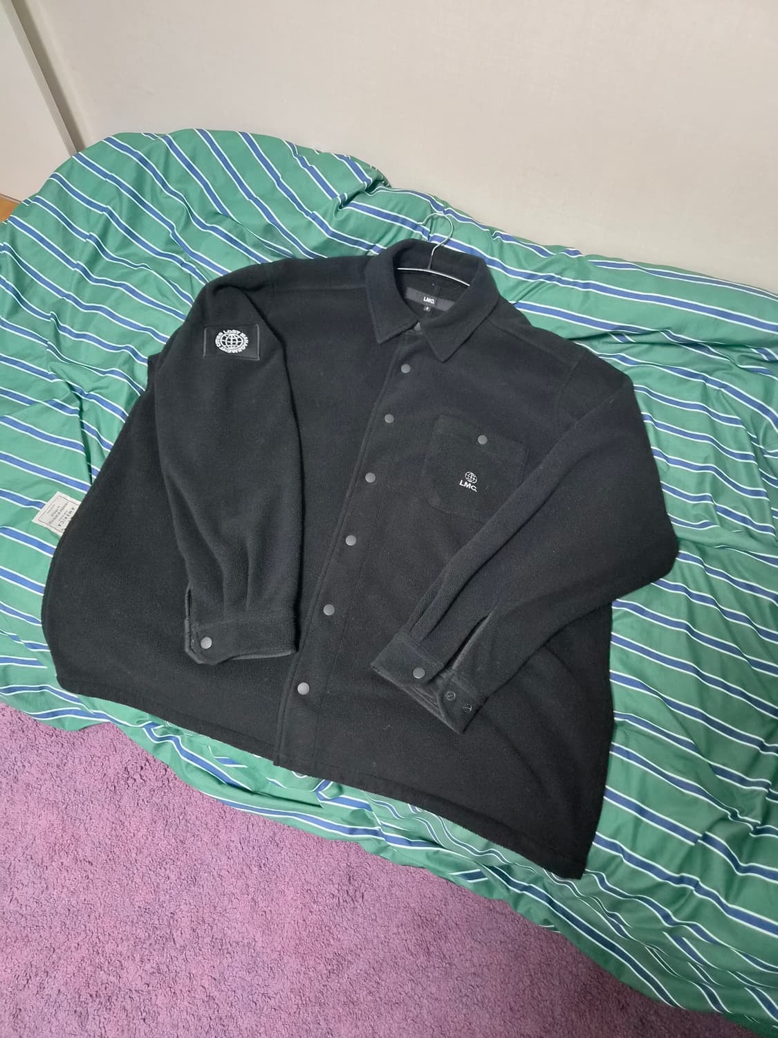 LMC 플리스 스냅 셔츠 블랙  상품이미지2