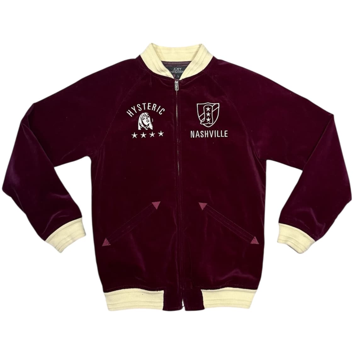 히스테릭 글래머 아카이브 벨루어 히스걸 자수 봄버 자켓 상품이미지2