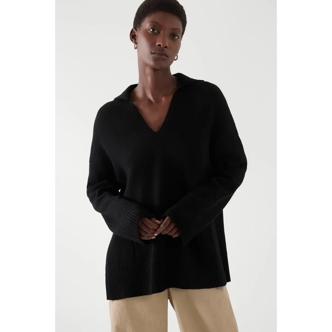 코스 COS 니트 브이넥 스웨터 상품이미지1